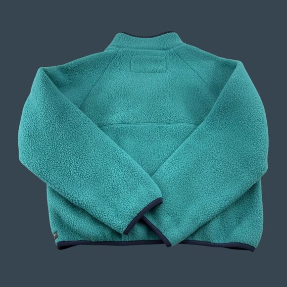 Toad&Co Women's Small Aqua Teal Green Fleece 1/4 Mock neck Pullover - Picture 5 of 5
